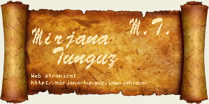 Mirjana Tunguz vizit kartica